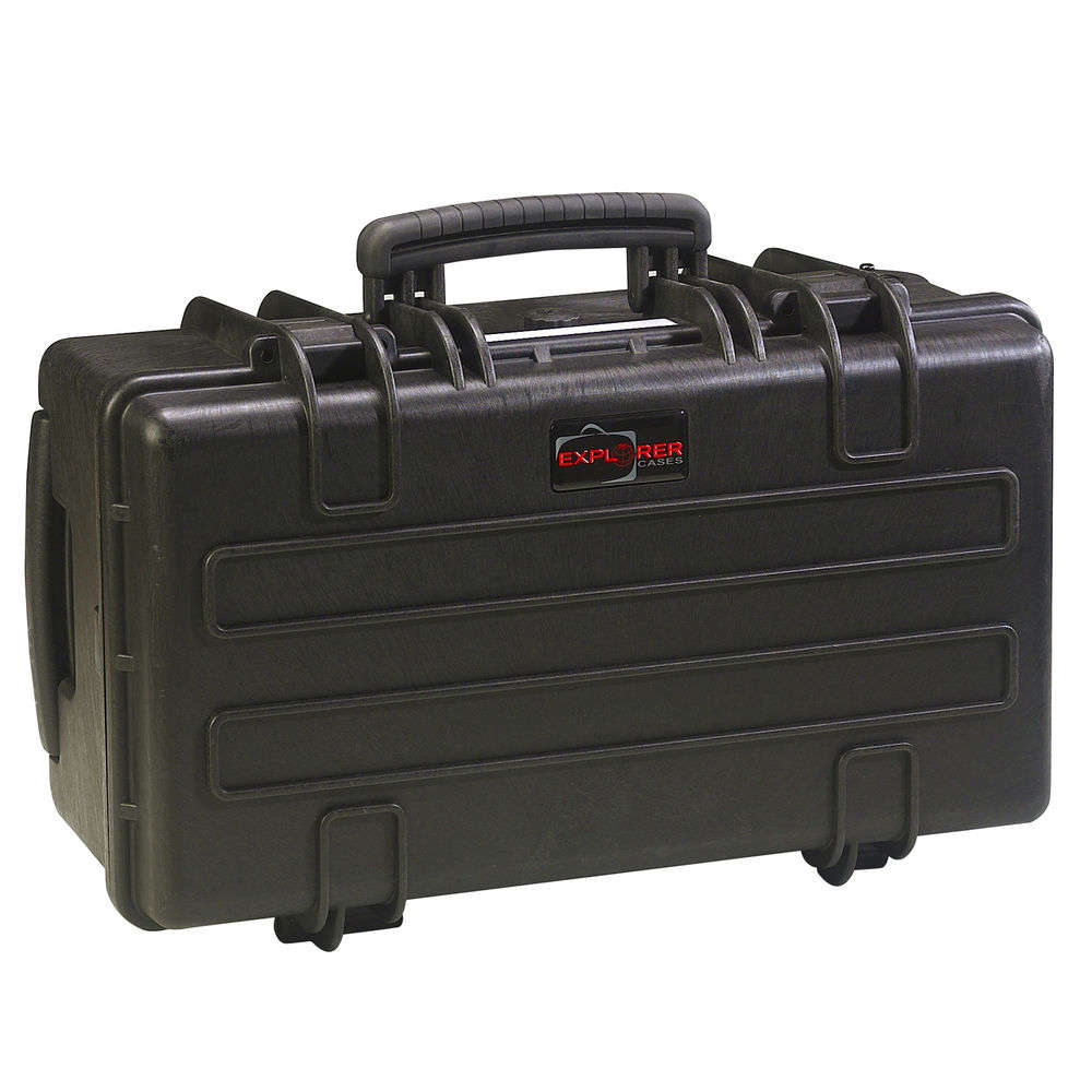 Hard gun Cases Explorer Case 4.50" ROLLING RANGE CASE BLK CUSTOM 4GUN FOAM